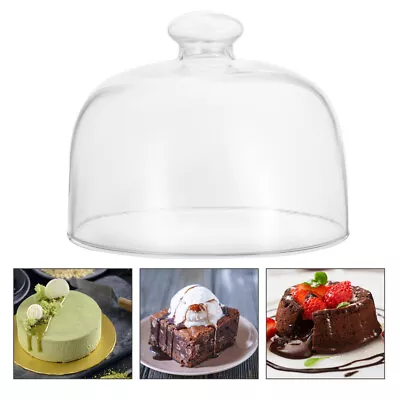  Cake Glass Cover Dome Platter Wedding Tent Microwave For Food • £18.85