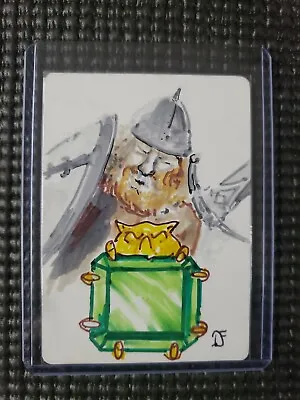 MTG Mox Emerald Sketch Dan Frazier Altered Art Magic Artist Proof SIGN Ice Storm • $349