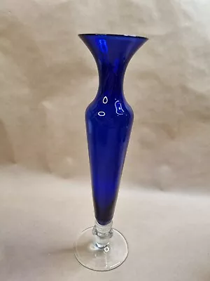 Vintage Cobalt Blue Glass Vase • $15