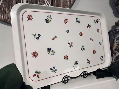 Vintage Melamine VILLEROY & BOCH PETITE FLEUR Serving Tray Italy 18.75” • $25