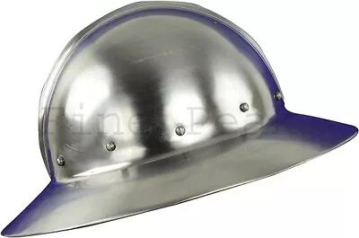 Medieval Kettle Hat Helmet 13th Century With Leather Liner Viking Helmet Knight • $79.04
