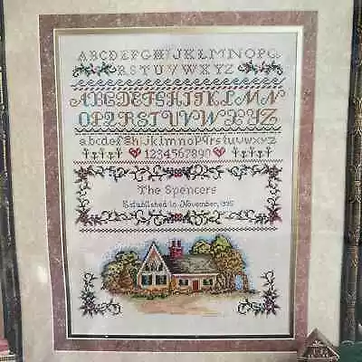 Heritage Collection Elsa Williams Cottage Sampler Personalized Cross Stitch Kit • $28