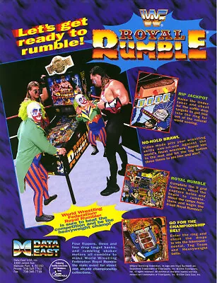WWF Royal Rumble Pinball (DE) - CPU V1.06 / DISPLAY V1.02 ROM  Upgrade Chip Set • $35.99