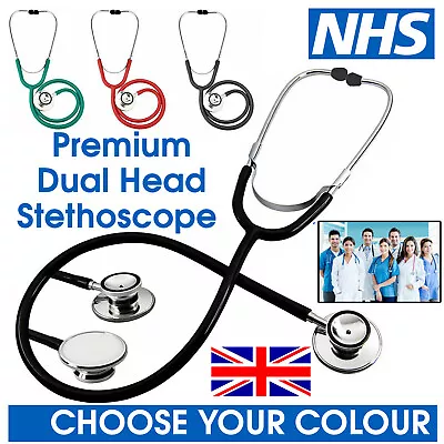 £3.95 • Buy Medical Stethoscope Emt Dual Head For Doctor Nurse Student Adult Health Care Pro