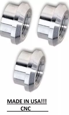 $15.75 • Buy 3/8  NPT QTY 3 Aluminum Bung  Weld- In    MADE IN THE USA Top Hat