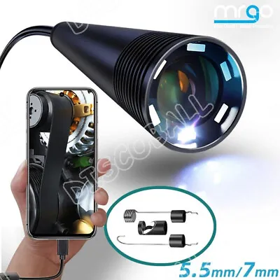 £9.99 • Buy 1.5/5m HD Endoscope Borescope Inspection Tube Sewer Camera For Android Phone