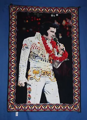 1985 Elvis Presley Official Cloth Textile Poster Flag Tapestry Wall Banner • $215.80