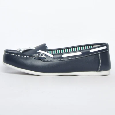 £13.87 • Buy SALE - Seafarer Yachtsman Womens Casual Slip-On Classic Leather Boat Deck Shoes