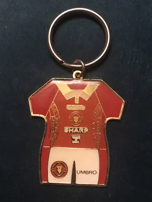 £7.50 • Buy Vintage 90's Manchester United Shirt Football Keyring Keychain Metal Car Badge