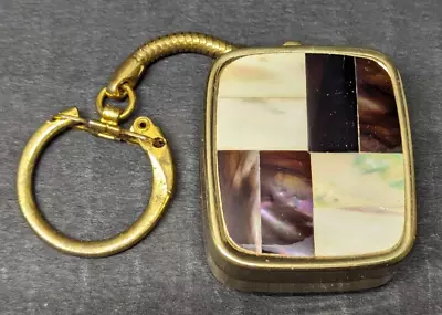Vintage Sankyo Mother Of Pearl Miniature Music Box Keychain Plays  My Way  • $29.99