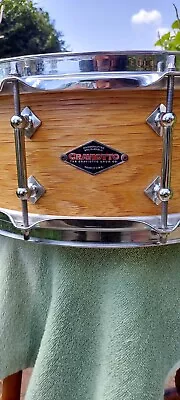 Craviotto Hickory Snare Drum - Baseball Edges - Very Rare Excellent Condition. • $1200