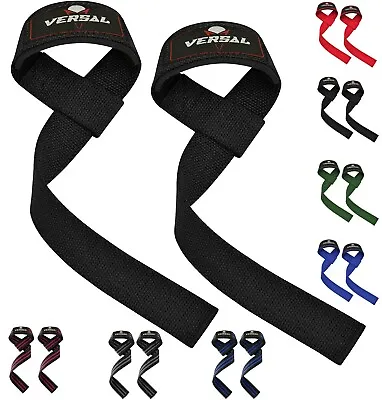 Weight Lifting Wrist Straps 5mm Support Hand Bar Wraps Gym Training Deadlift • £4.99