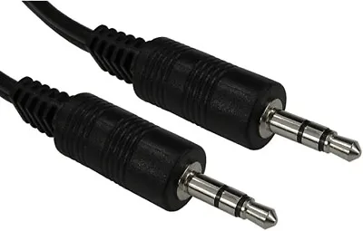 Headphone Aux Cable Audio Lead 3.5mm Jack To Jack Stereo PC Car Male  • £1.99