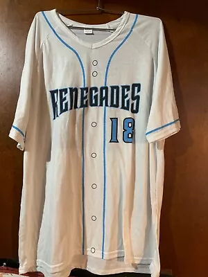 New York Yankees Minor League Jersey Shirt SGA 2018 Hudson Valley Renegades XL • $14.99