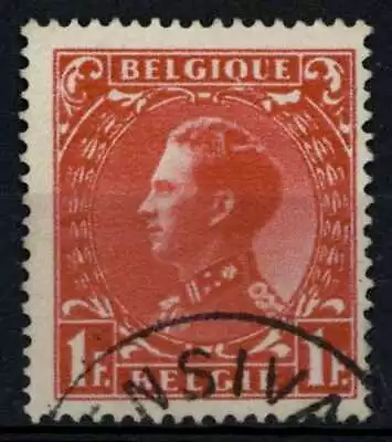 Belgium 1934-35 SG#669 1f Carmine King Leopold III Used #E85346 • $1.22