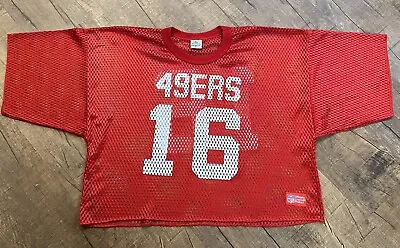 San Francisco 49ers Joe Montana Macgregor Sand Knit VTG NFL Jersey Men’s XL New • $60