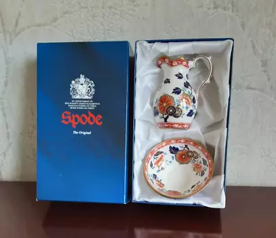 Beautiful Spode F1905 ~ Miniature Wash Stand Bowl And Water Jug • £95