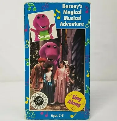 $6.99 • Buy Barneys Magical Musical Adventure VHS Sing Along 1992 Lyons Vintage Video Tape 