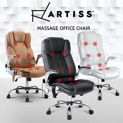 $209.95 • Buy Artiss Executive Massage Office Chair PU Leather Recliner Computer Gaming Seat
