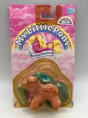 Vintage G1 My Little Pony Bedtime Newborns BABY MOONDREAM MOC Toy MISB MLP 1992 • £124.99