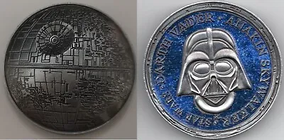 £1.20 • Buy 3D Death Star Wars Silver Coin Space Old Darth Vader Disney Andor Trek Sci Fi