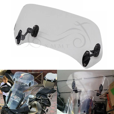 $21.98 • Buy Windshield Extension Spoiler Wind Deflector For Harley Yamaha V Star 650/950 BMW