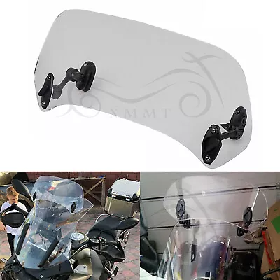 Windshield Extension Spoiler Wind Deflector For Harley Yamaha V Star 650/950 BMW • $20.88