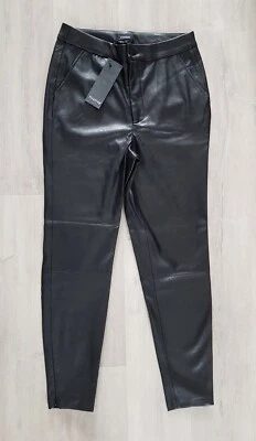 £14.99 • Buy FIRETRAP Size 12 Faux LEATHER TROUSERS Black PU Ladies EUR 40