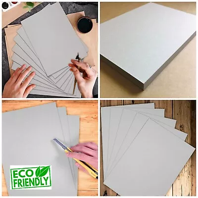 Greyboard A2 A3 A4 A5 A6 Grey Thick Sheet Backing Board Card Mount Picture Frame • £1.89