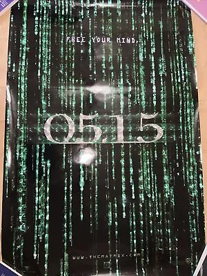 The Matrix Reloaded HoloFoil 2003 Movie Poster 27  X 40  05.15 ‘Free Your Mind’ • $34.99