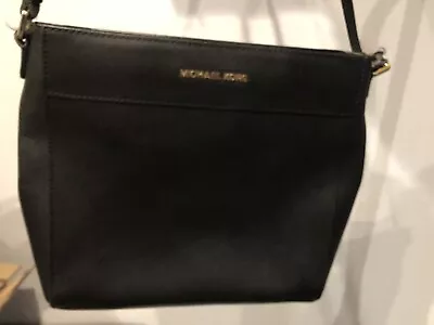 Michael Kors Black Leather Crossbody Bag • $69.99