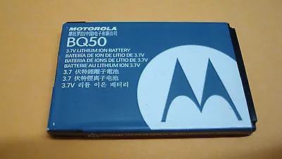 Authentic MOTOROLA OEM REPLACEMENT BQ50 BATTERY 3.7V 910 MAH LITHIUM ION BATTERY • $12.26