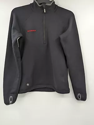 Mammut Black Polartec Fleece Jumper EU Large Black   1844 • £34.99