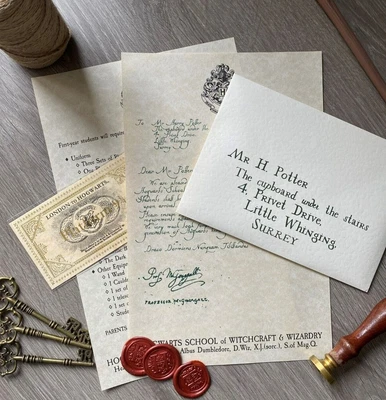 $13.36 • Buy Personalised Harry Potter Hogwarts School Acceptance Letter Witchcraft Wizardry