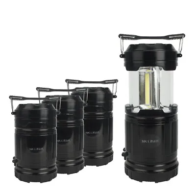 LED Camping Lantern Flashlights Great Lights Emergency Tent Light Collapsible • $9.99