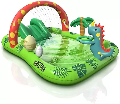 Dino Planet Inflatable Play Center  Kids Pool 97 X76 X41  Swim Kiddie Pool NEW • $125.98