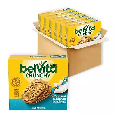 BelVita Toasted Coconut Breakfast Biscuits 30 Total Packs 6 Boxes (4 Biscuits • $102.63