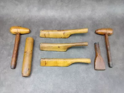 Job Lot Of Vintage Wooden Lead Working Tools  • £40