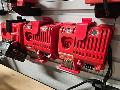 Wall / Magnetic / Pegboard Mount For Milwaukee M12 & M18 Charger & Rapid • $38.99