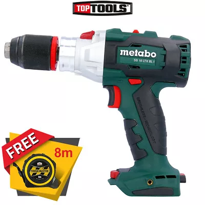 Metabo SB 18 LTX BL I Brushless Combi Hammer Drill With Free 8m/26ft Tape • £118.45