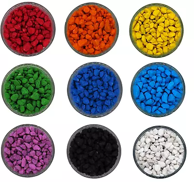 £28.99 • Buy Coloured Aquatic Gravel - Premium Natural Bottom Fish Tank Stones Vibrant Colour