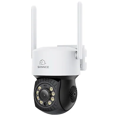 SANNCE 3MP PT Wireless IP Camera Color Night Vision Outdoor WIFI CCTV Security • £32.99