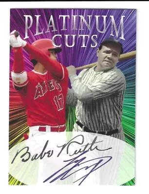 Shohei Ohtani Babe Ruth Platinum Cuts Facsimile Autographs Limited Edition 1000 • $12.99