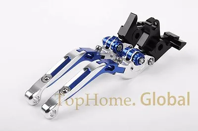 For Suzuki GS500 GS500E/F 1989-2009 Folding Extending Brake Clutch Levers S/Blue • $27.99