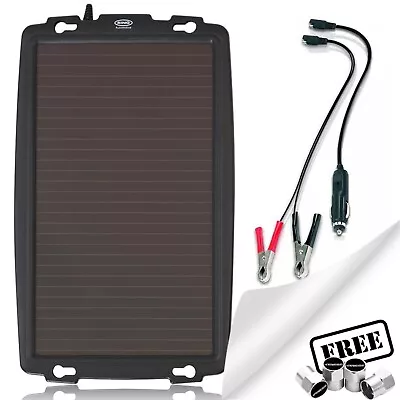 Solar Panel Trickle Charger Battery 2.4W 12V Maintainer Car Caravan RSP240.Caps✅ • £35.98