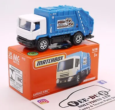 Matchbox Garbage King Bin Lorry Power Grab Boxed NEW Sealed HFV52 2022 74/100 • £2.99