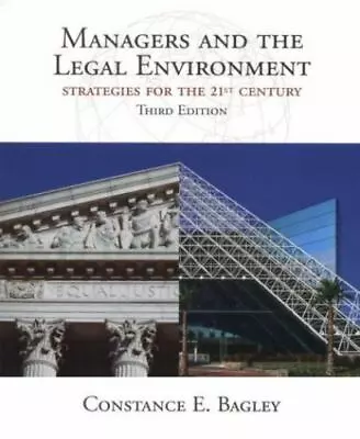 Managers And The Legal Environment By Constance E. Bagley (1998 Hardcover) • $9.99