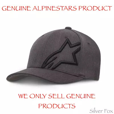 Alpinestars Corp Shift 2 Dark Heather Grey Flexfit Flex Fit Cap Hat Brand New • $39.95