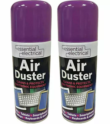 £4.99 • Buy Compressed Air Duster Spray Can Cleans Protects Laptops Keyboards 200ml & 400ml.