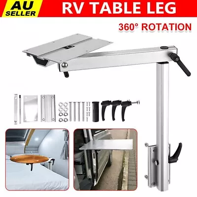 RV Table Leg Movable Rotatable Folding Height Adjustable Camper Caravan Kit AU • $84.79